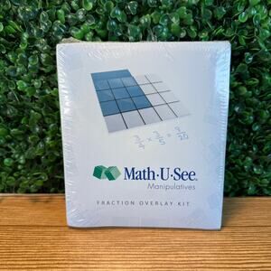 New Sealed Math U See Manipulatives Fraction Overlay Kit Homeschool
